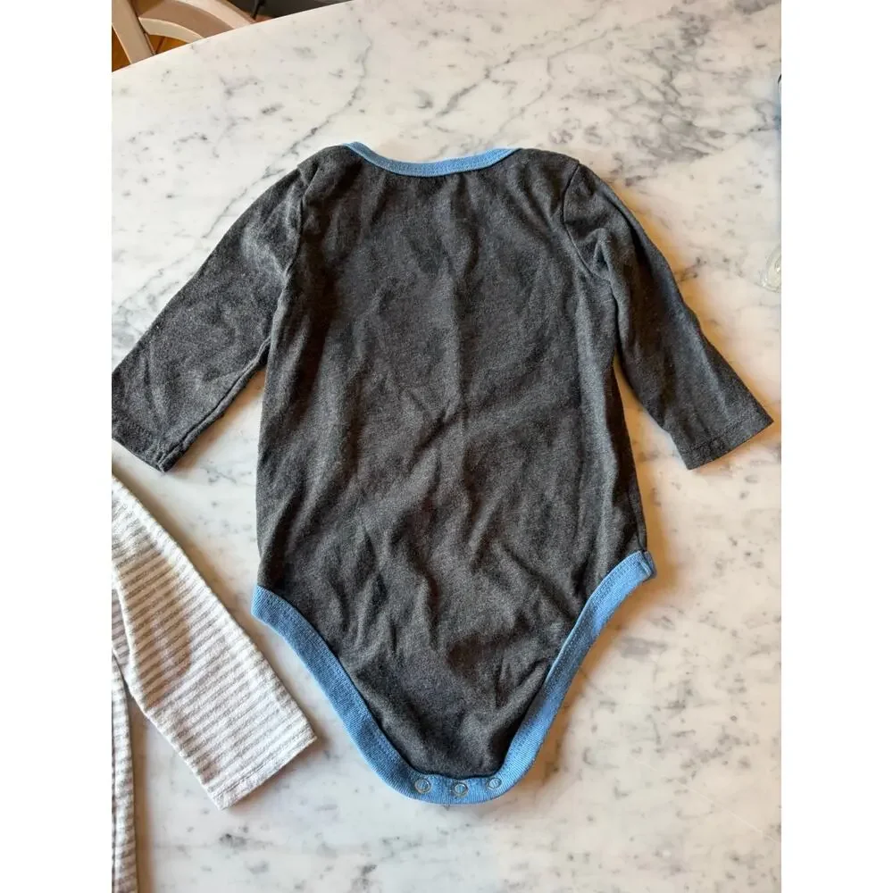Harry Potter 2 Piece Long Sleeve Bodysuit Set 3-6 Months Snap 'Mischief Managed'